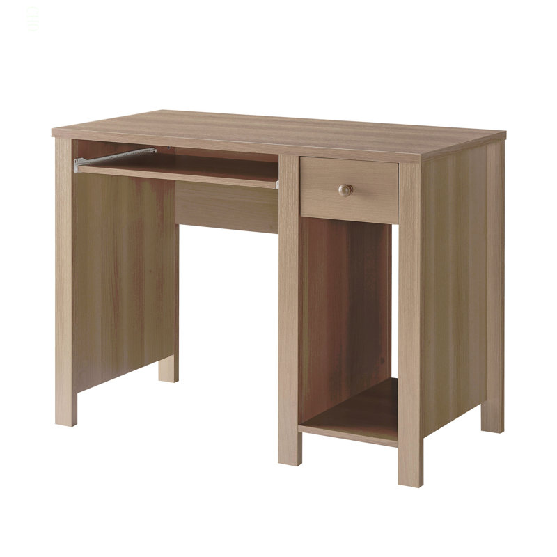 Bureau d'étudiant avec huche Bureau à domicile l 39 po Bureau d'écriture compact, Brun