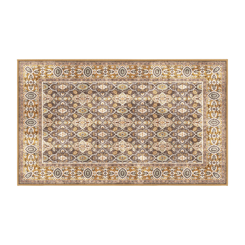 Florestela Hand Loomed Washable Oriental Indoor Rug, Runner 2' x 4'