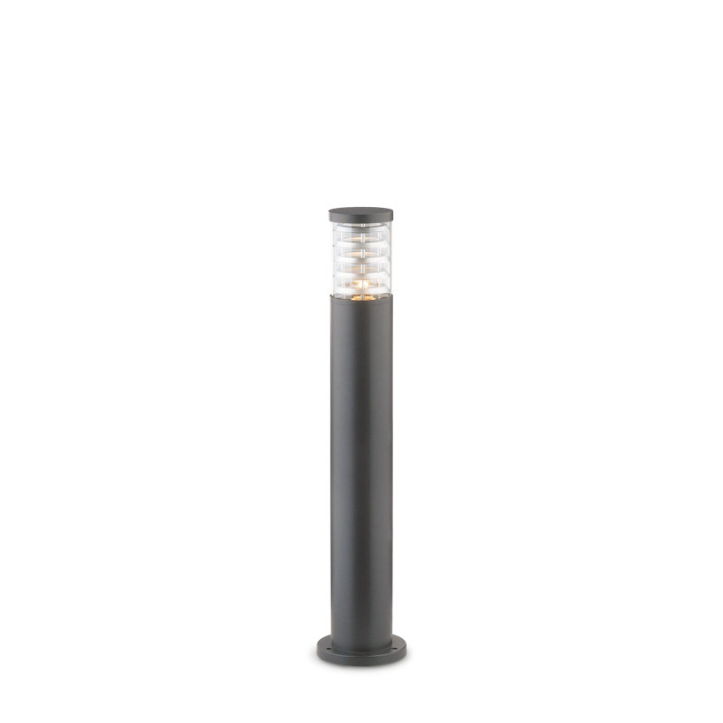 Tronco Metal Bollard Light, Grey, 80.5cm H x 15.5cm W x 15.5cm D