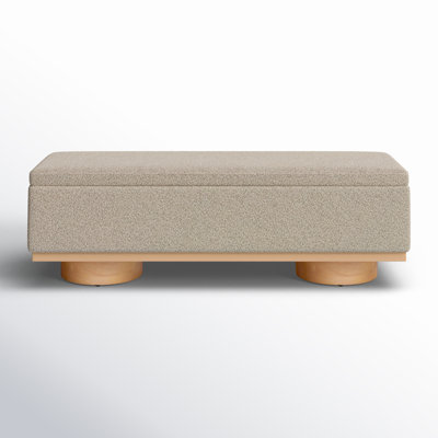 Morje 61" Linen Entryway Bench