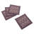 Keke Cotton Square 4 Piece Coaster Set