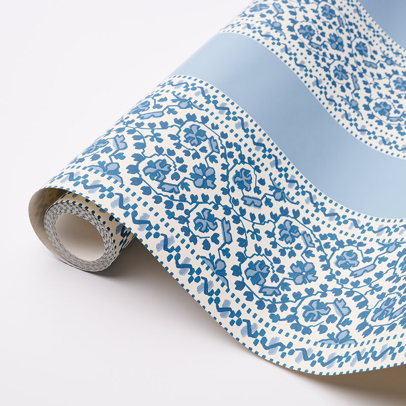 Jasmine Wallpaper, Indigo