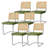 Crumley Upholstered Side Chair With Cane Rattan Back And Steel Frame-969468094