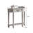 Retro Gray Solid Wood Rectangular Entryway Cabinet-1557856523