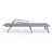 Outdoor Aluminum Chaise Lounge Armchair with Fire Pit Side Table-88151446
