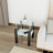 1-Piece Modern Tempered Glass Tea Table Coffee Table End Table, Square Table For Living Room-1517973900-1517973891