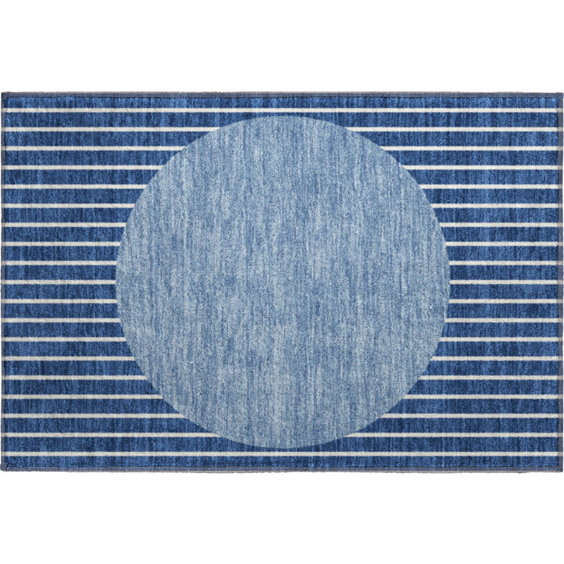 Premium Machine Washable Naglee AMF994 Stripes Rug, Rectangle 1'8" x 2'6"