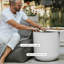 Table d'appoint Cooler - Table d'appoint d'extérieur 2 en 1 avec glacière | Capacité isolée de 40 L | Décoration moderne pour l'accueil, le barbecue, le bord de la piscine-129471658
