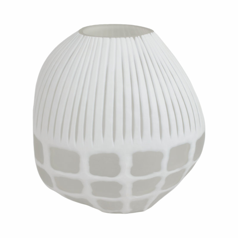 Arles Glass Table Vase, 11" H x 11" W x 8" D