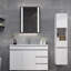 Adonica Surface LED Frameless Medicine Cabinet with Mirror and 2 Fixed Shelves-39986139
