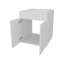 Meuble-lavabo avec deux portes Shoshoni, blanc-704055723