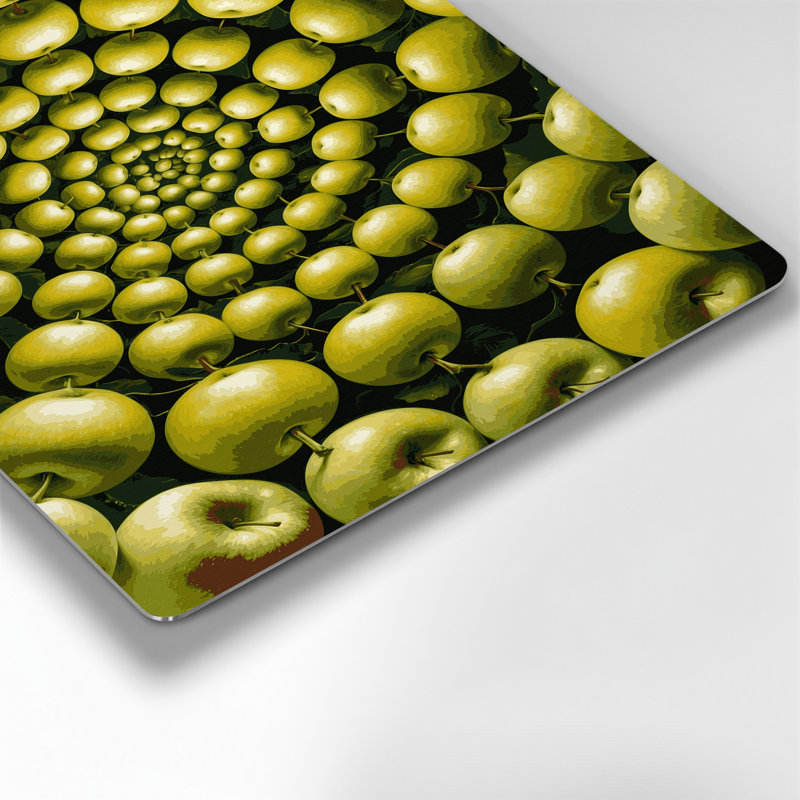 Art mural en métal «Fruit Apple Granny Smith» brun, H 12 po x l 18 po