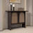 43.31" Black Rectangular Solid Wood Console Table