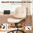Ergonomic Pu Office Desk Chair, Adjustable Swivel Computer Chair With Padded Seat & Back, Home Office Chair For Study, Dorm & Vanity Spaces-404734105