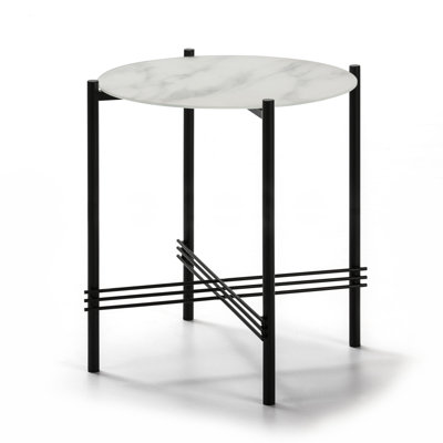 Quitman Glass Top End Table