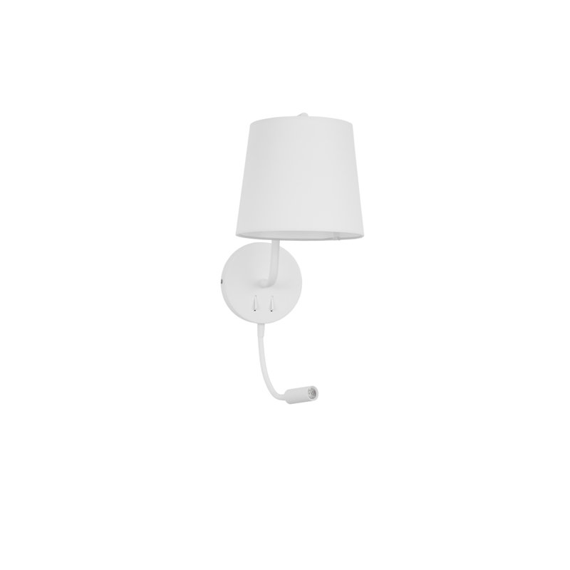 LED Armed Sconce, White