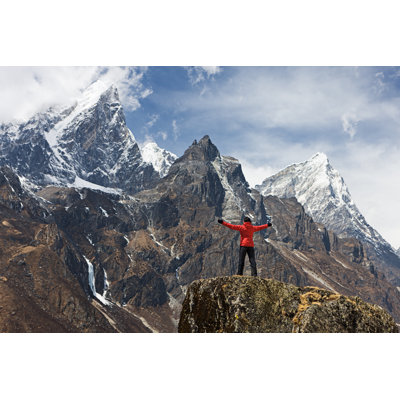 Woman Looking at Ama Dablam by Hadynyah
