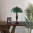 Simoson Tiffany Table Lamp Green Stained Glass Green Leaves LED Bulbs Included 16"W*16"D*24"H
