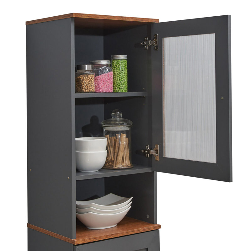 Kitchen Pantry, Gray/Oak