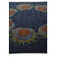 Tapis carré bleu marine Otto