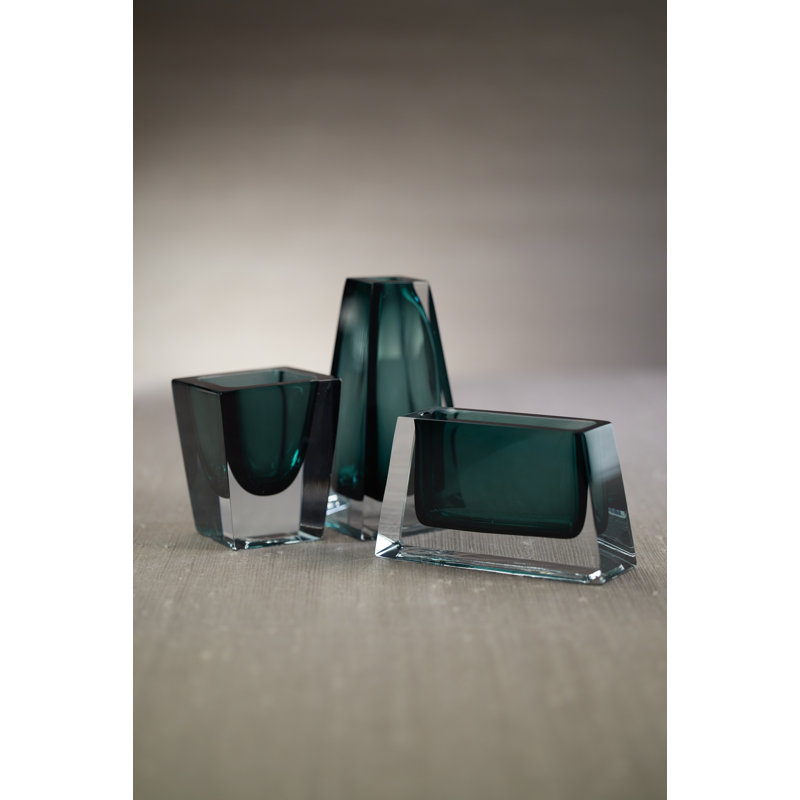 Vase de table en verre Lucrezia, Vert