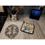 Paire de supports à casseroles bleu et blanc Old English Sheepdog Heirloom