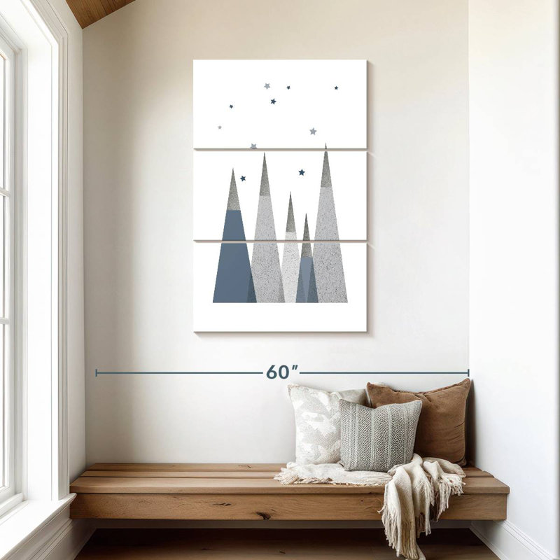 Ashelle Grey Mountains I, 45" H x 28" W
