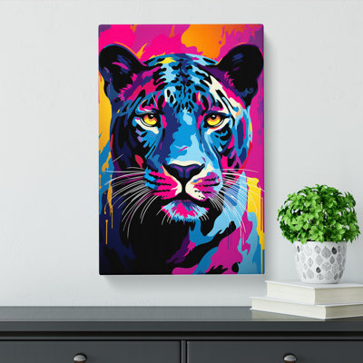 Panther Pop Art No.2 - Wrapped Canvas