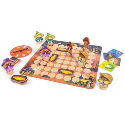Hape: Magic Mayhem - jeu de société de stratégie, Be The Last Wizard dans la forêt, jeu de société et jeu de cartes, école maternelle, enfants de 3 ans et plus, 2 à 4 joueurs