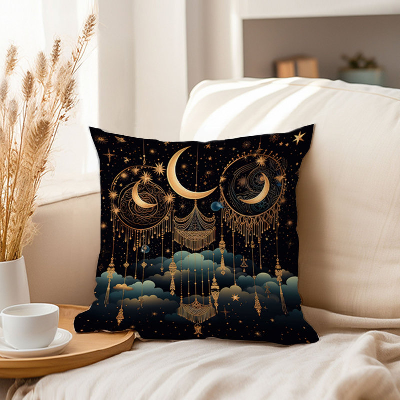 Astrology and Space Celestial Moons I Bohemian, 20"H x 20"W