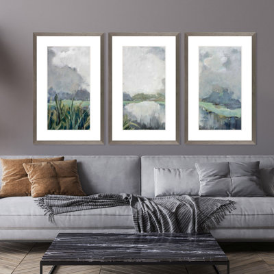 "Passage S / 3" par Buckley - Ensemble de 3 pièces sur papier