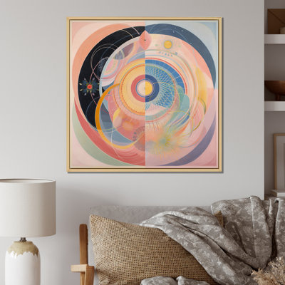 Décoration murale universelle en forme de pastel harmonie - spirales abstraites