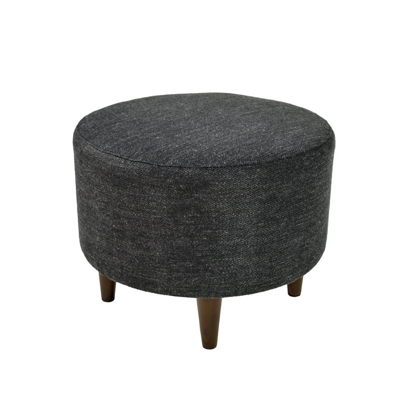 Repose-pieds rond 22 po Kwan, Anthracite