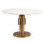 Round White Marble Coffee Table with Silver Aluminium Base-171465863-171465862-171465869-171465868
