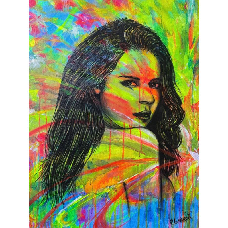 Female Face | Acrylic On Canvas | By Paritosh | With Frame
