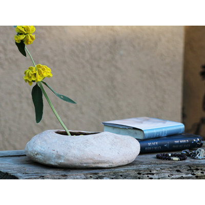 Pot de fleurs Moon Basin en grès, petit modèle - Intérieur/Extérieur