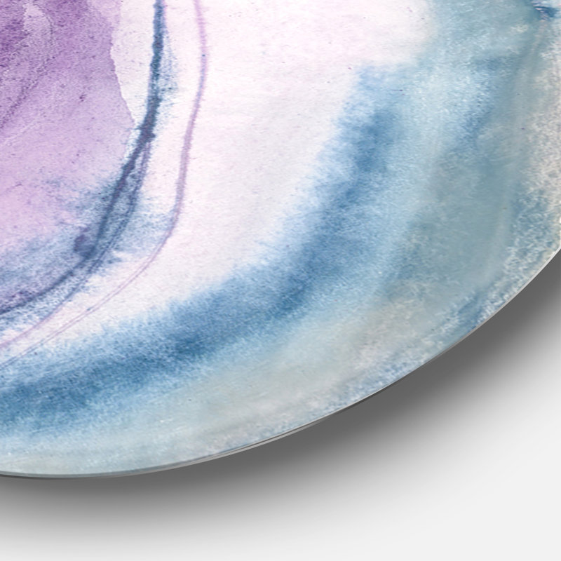 Watode Geode I - Reproduction d'art en cercle métallique sur toile, H 36 po x l 36 po