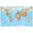 Large World Wall Map Physical - No Frame Print-436941209