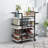 Zoela Metal Golden Bar Cart, 35''x32''x15''-1121674932