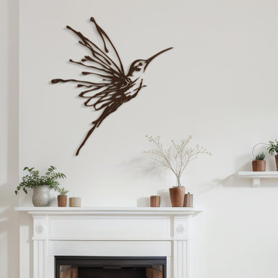 Metal Wall Decor Flying Bird Minimalist Modern Abstract Wall Accent Home Decoration