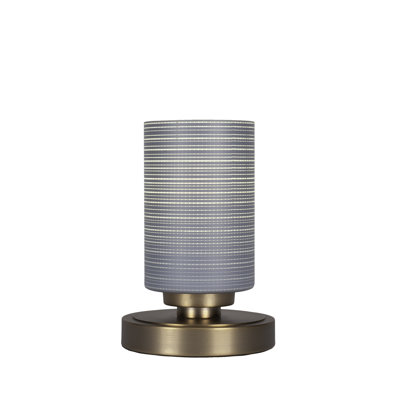 Lampe d'appoint Aneka avec verre matriciel de 4 po