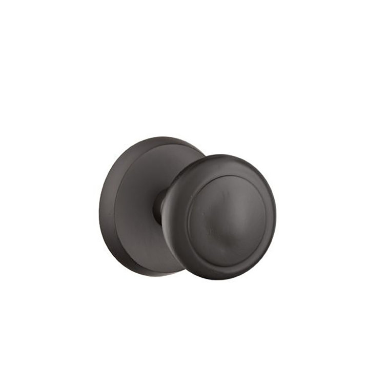 Emtek Passage Knobset w/ Sandcast #2 Rosette and Butte Knob