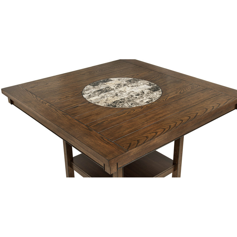 Henriha Dining Table, Brown, Brown