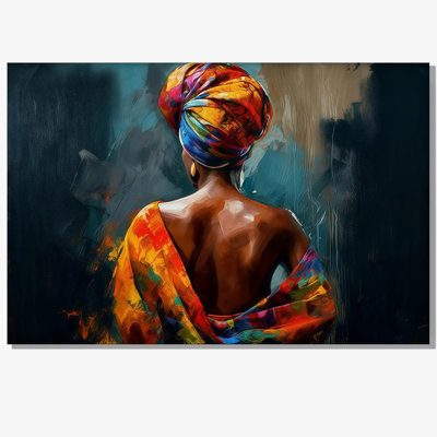 Affiche de couleur adulte afro-américain