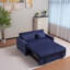 Canapé-lit futon, canapé-lit multifonctionnel en velours côtelé 3 en 1, dossier et oreillers réglables, canapé-lit convertible pour le salon, chambre à coucher