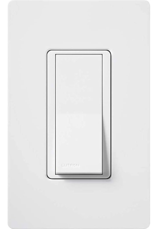 Interrupteur à palette unipolaire 15 A Lutron Claro, CA-1PS-WH, blanc