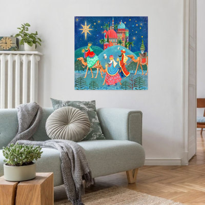 «Three Wise Men», reproduction d'art de paysage abstrait abstrait