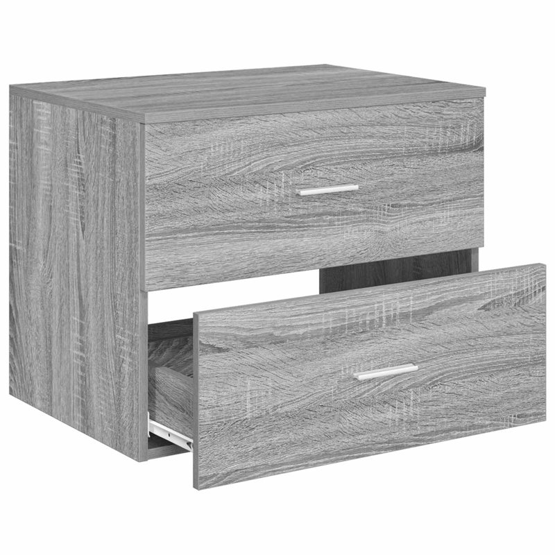 62.5cm Bathroom Vanity Base Only, Grey Sonoma