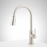 Greyfield 1.8 GPM Single Hole Pull Down Kitchen Faucet