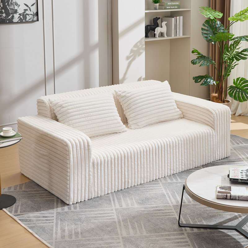Canapé-lit 76 po Cloud, Beige